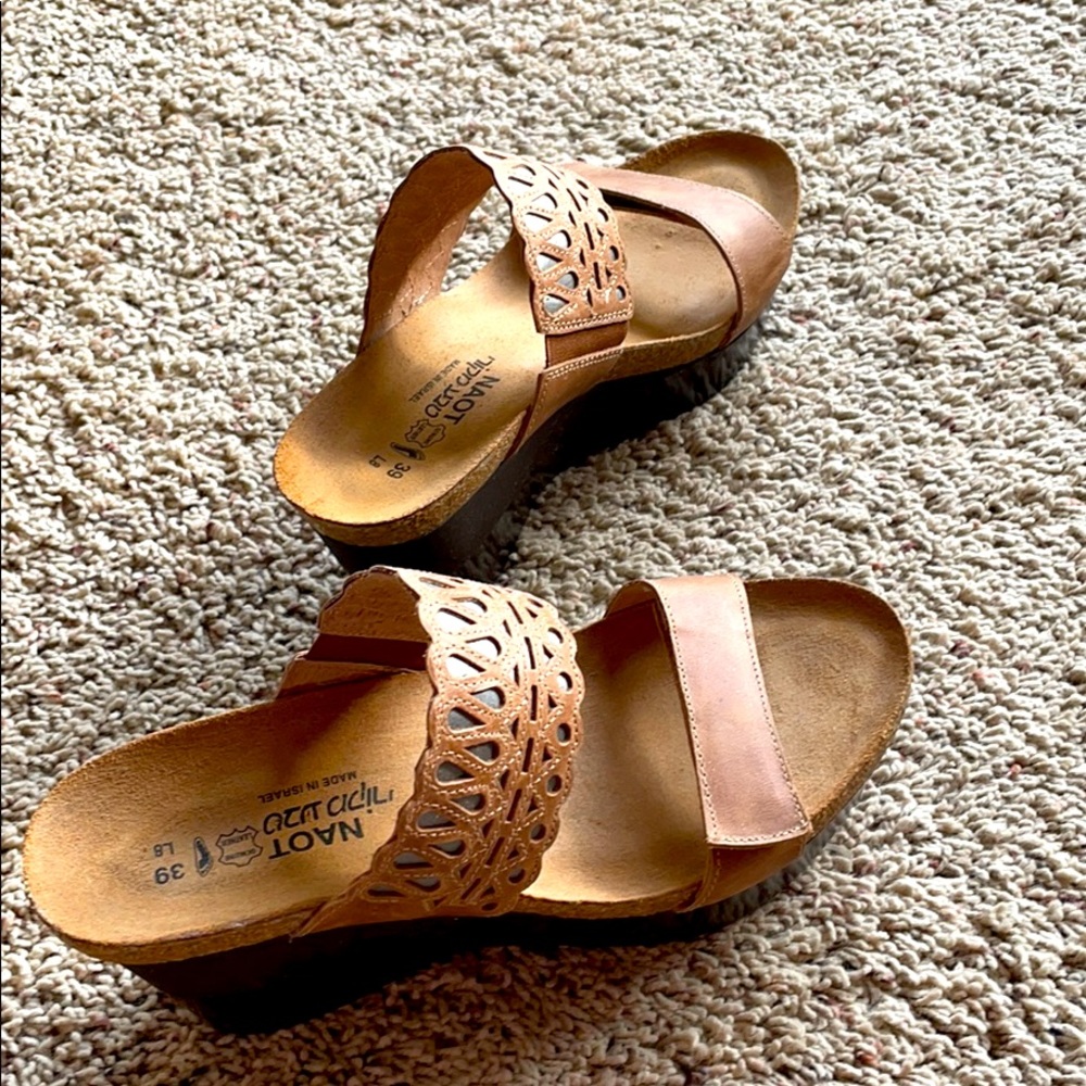 Lightly worn NAOT sandals